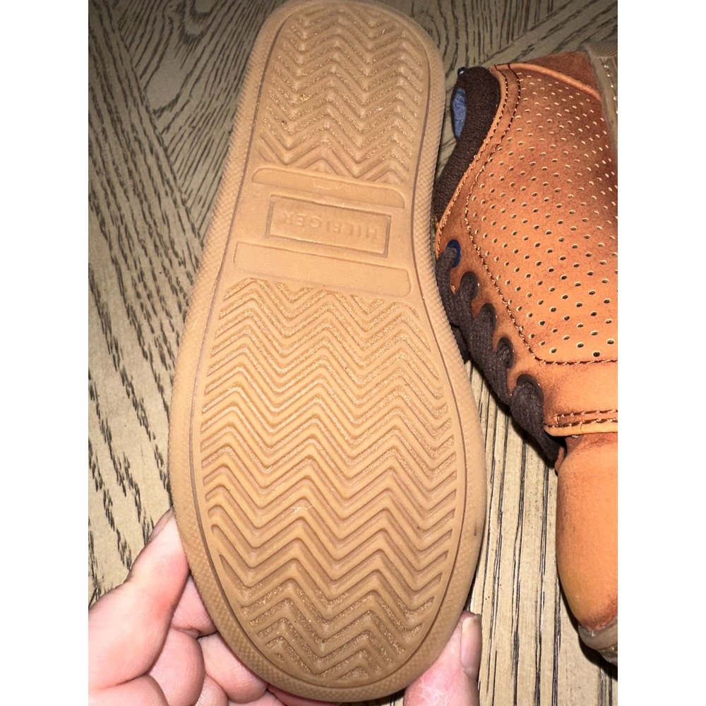 Tommy Hilfiger Lace Up Casual School Shoes Cognac Brown Youth Boys Size 12 Rylan - Picture 6 of 7
